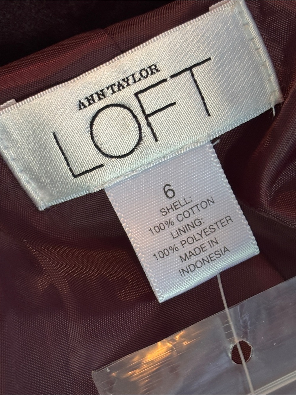 NWT Ann Taylor LOFT deep purple velvet embossed blazer * sz 6 - Picture 4 of 16